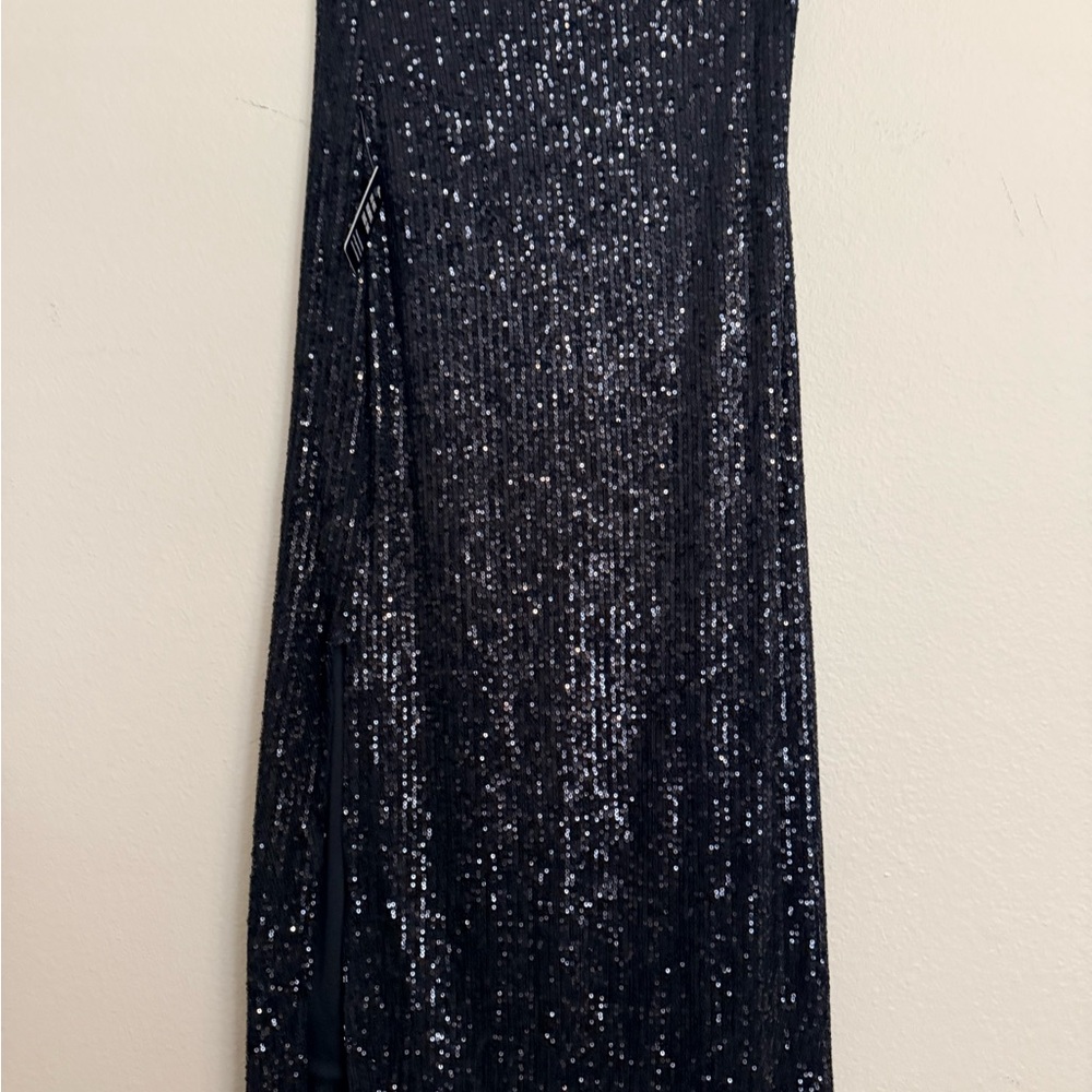 Express Black Sequin Dress